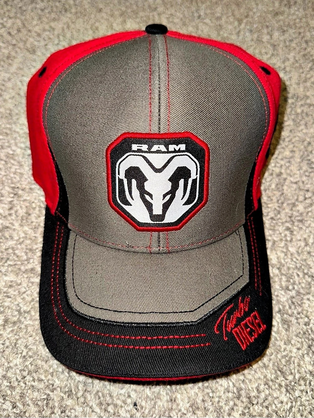 Choko Authentics Ram Turbo Diesel Diesel Power Hat Black & Red Like New